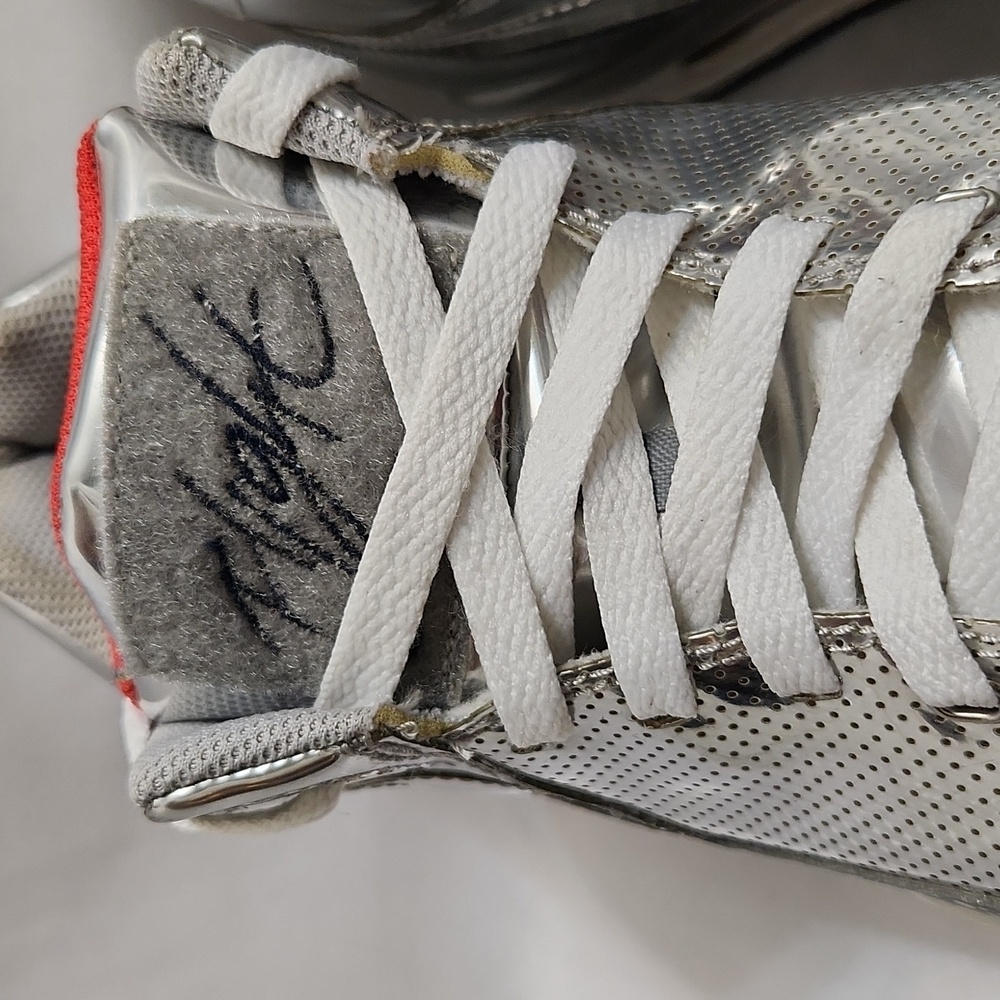 Nike Flight Squad QS Metallic Silver sneakers (mens size 10) - Picture 8 of 16